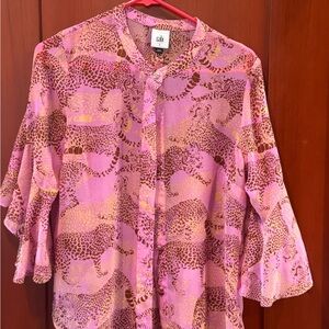 Cabi ruffle sleeve blouse